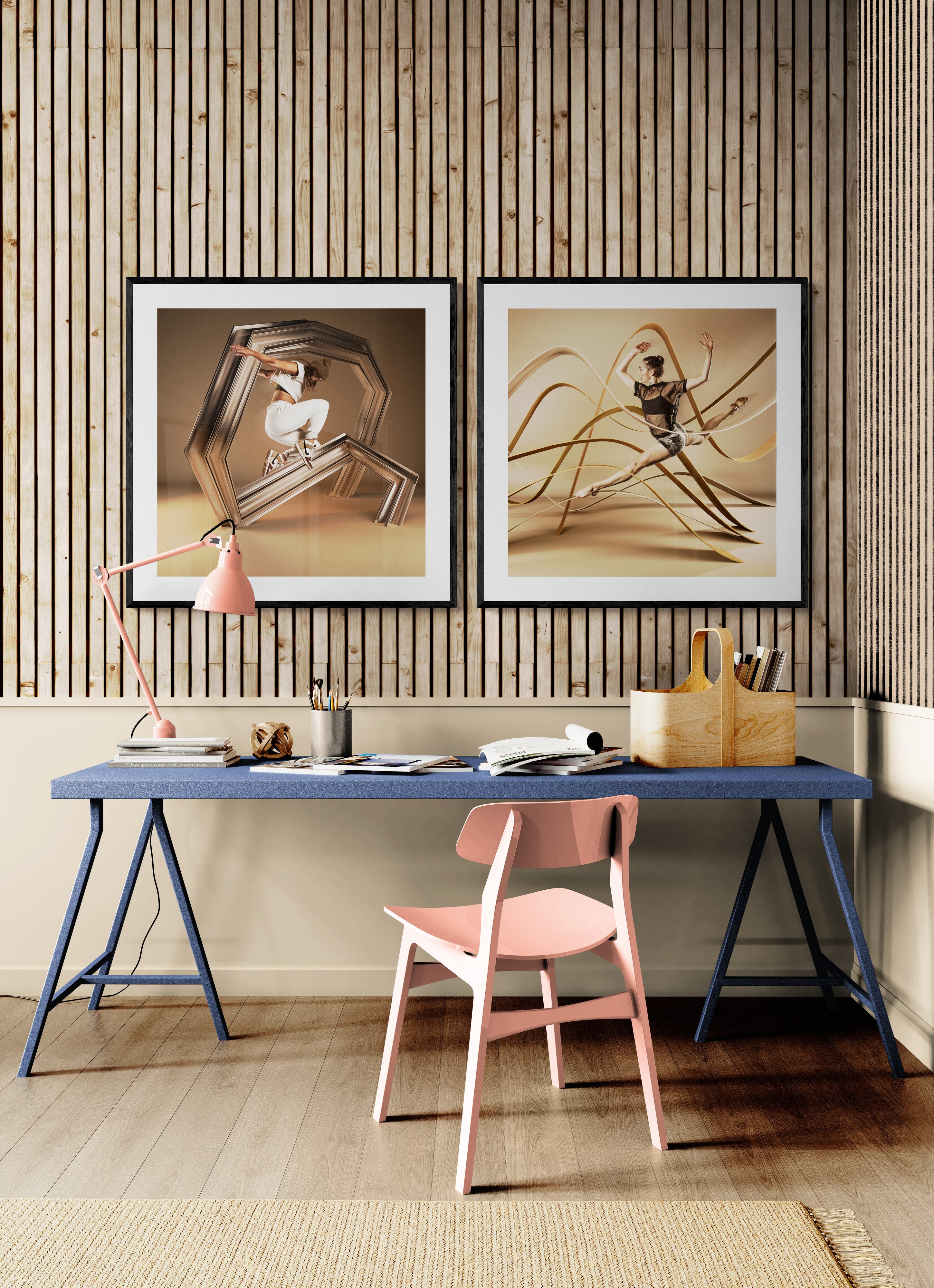 Athena and Persephone - Art Wall - Double Canvas