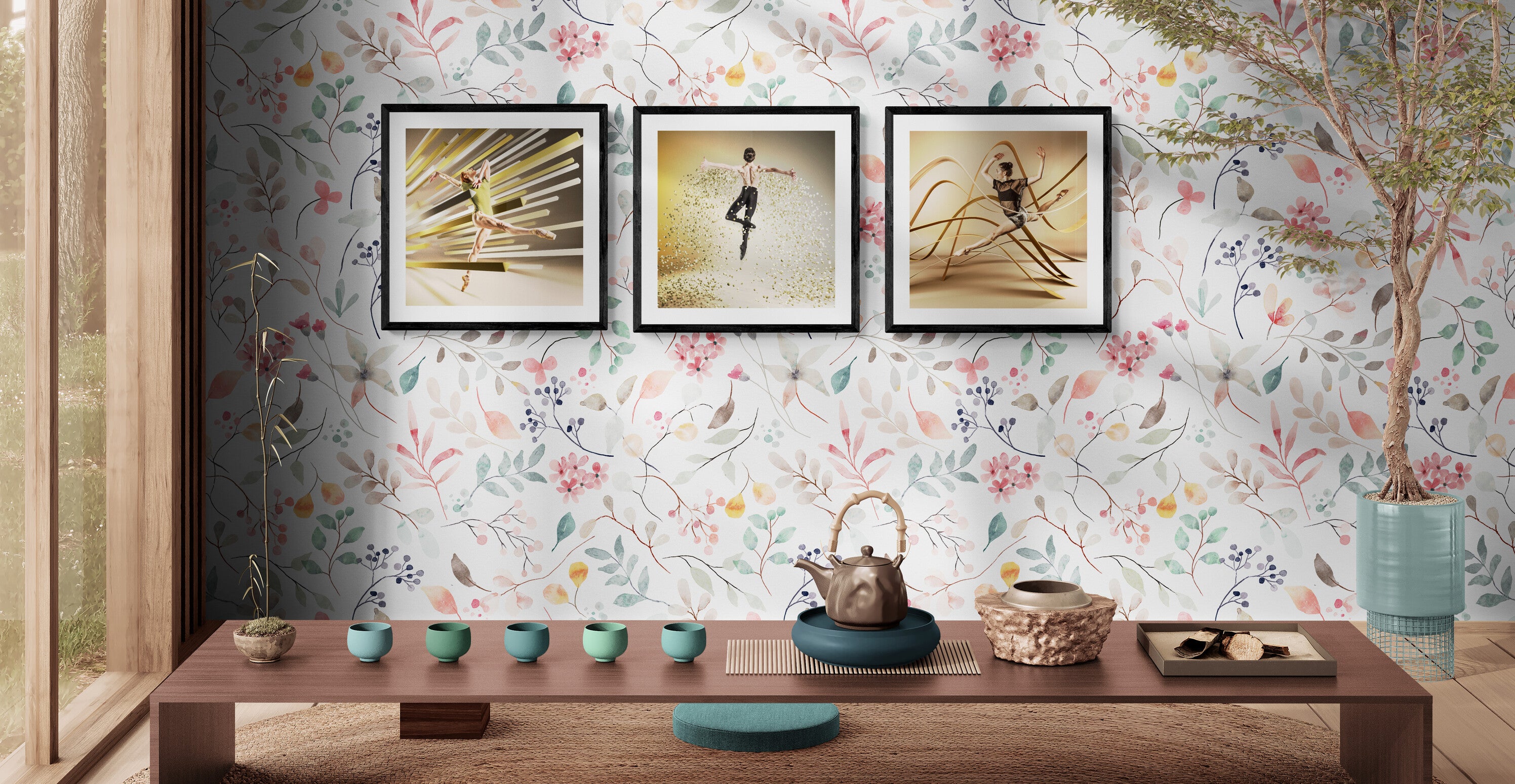 Artemis, Icarus and Persephone - Art Wall - Triple Canvas